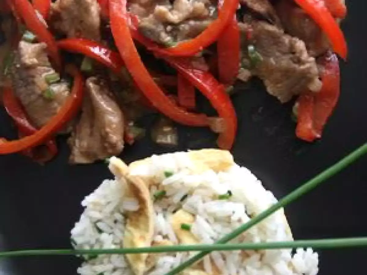 Porc aux poivrons sauté aux cinq-épices. - photo 2