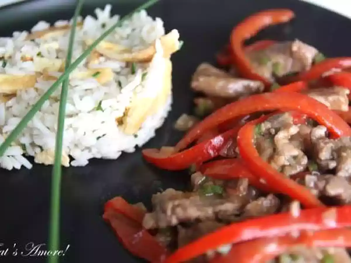 Porc aux poivrons sauté aux cinq-épices. - photo 4