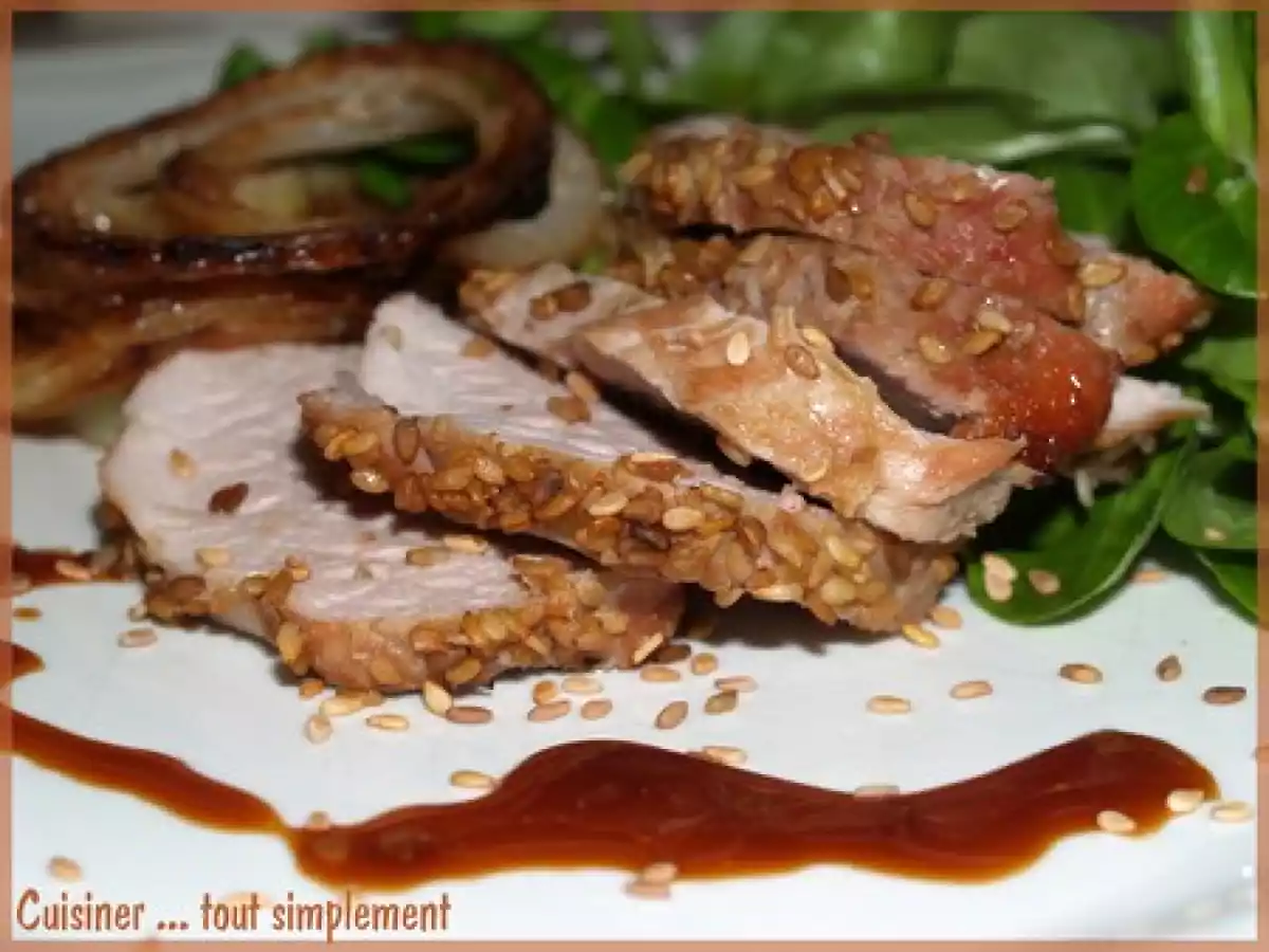 Porc Laqué au Soja et aux Sésames