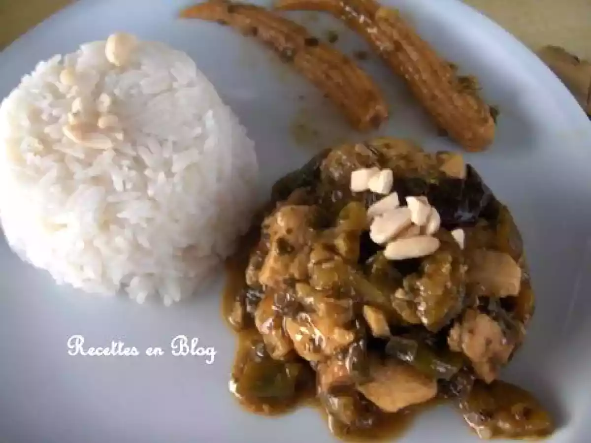 PORC THAI AUX MINI EPIS DE MAIS, COURGETTE ET AUBERGINE