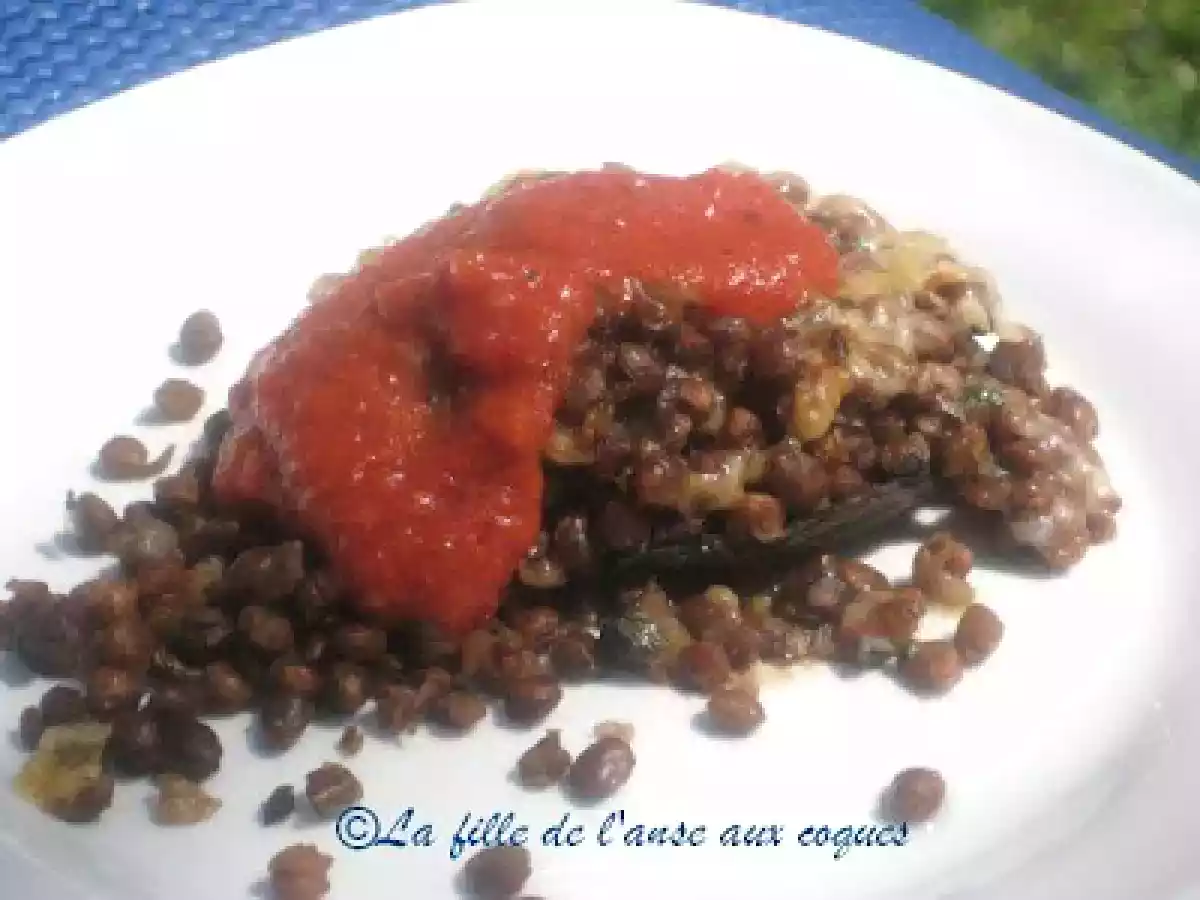 PORTOBELLOS FARCIS AUX LENTILLES