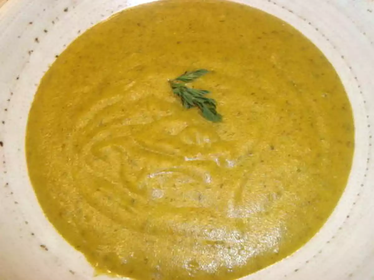 Potage aux fanes de carottes