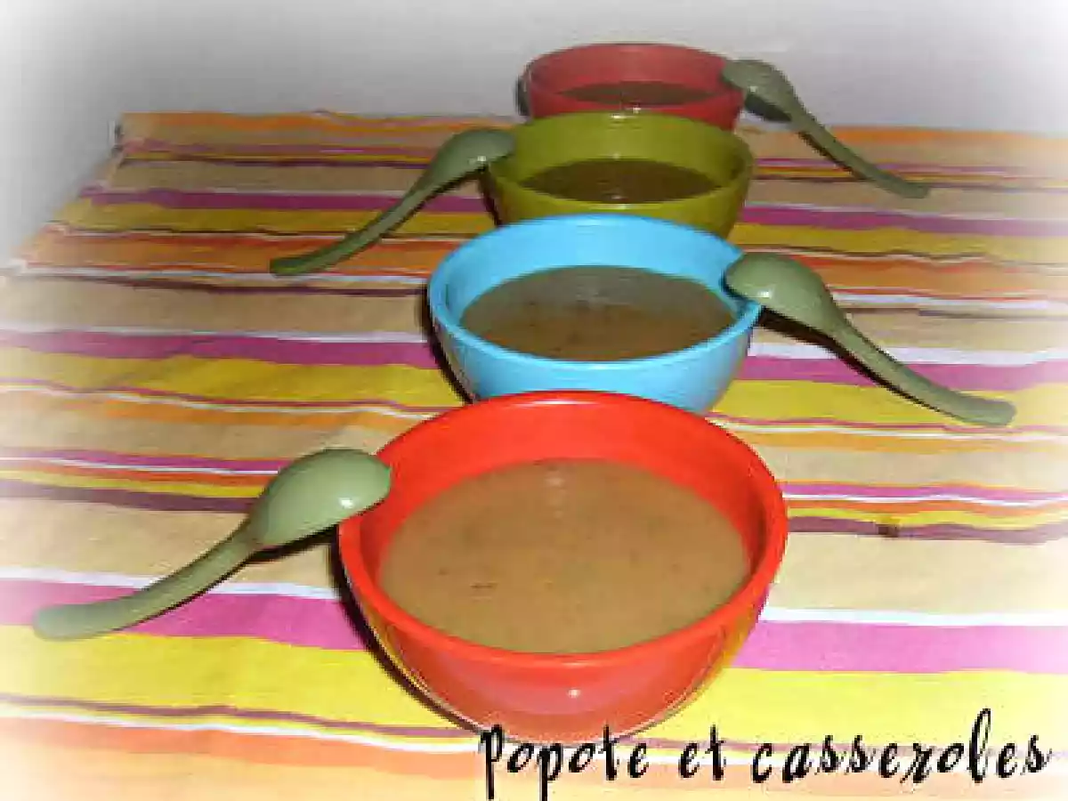 Potage blancs de poireaux et pommes de terre au massalé