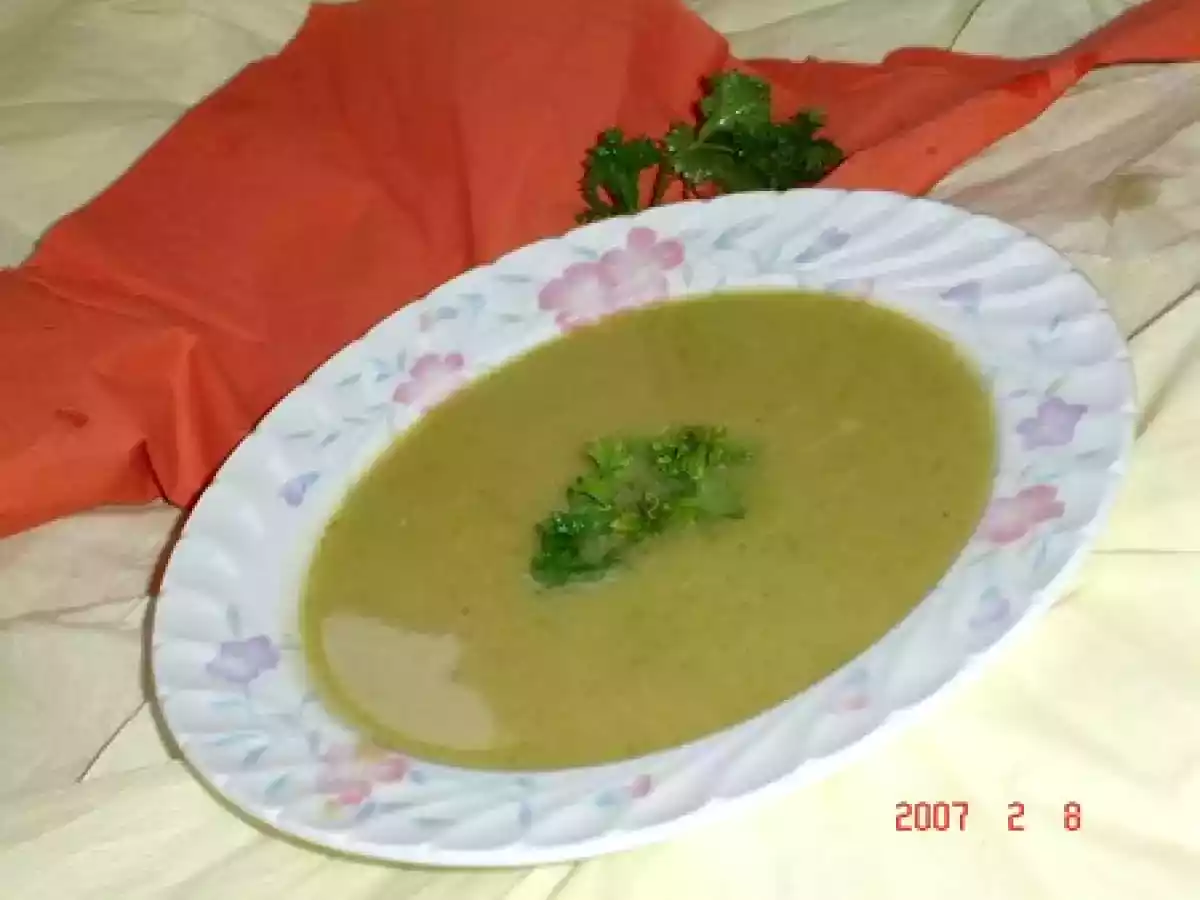 Potage brocolis et petits pois