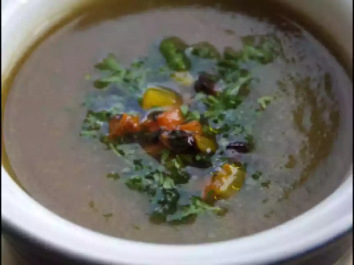 Potage de poireau & carottes de trois couleurs