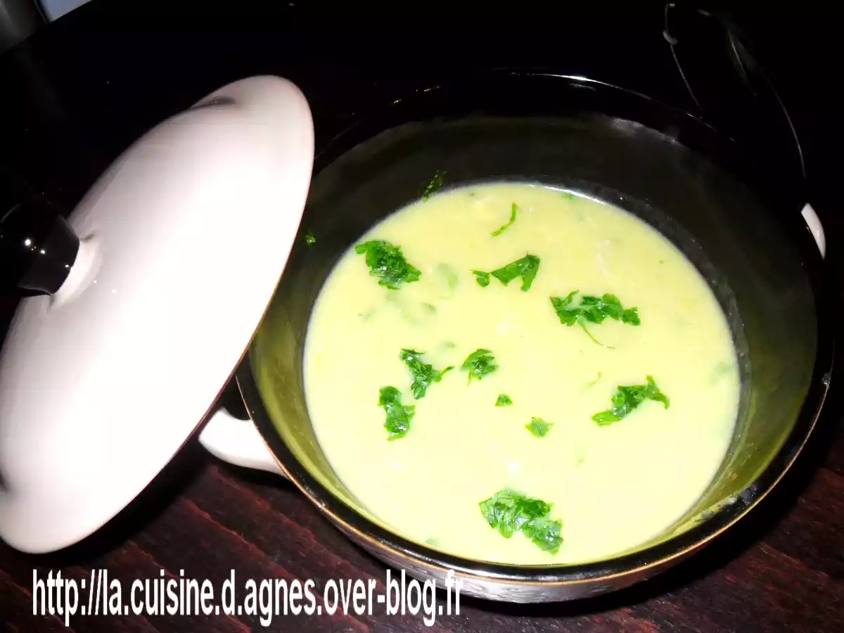 Potage de poireaux au Gorgonzola