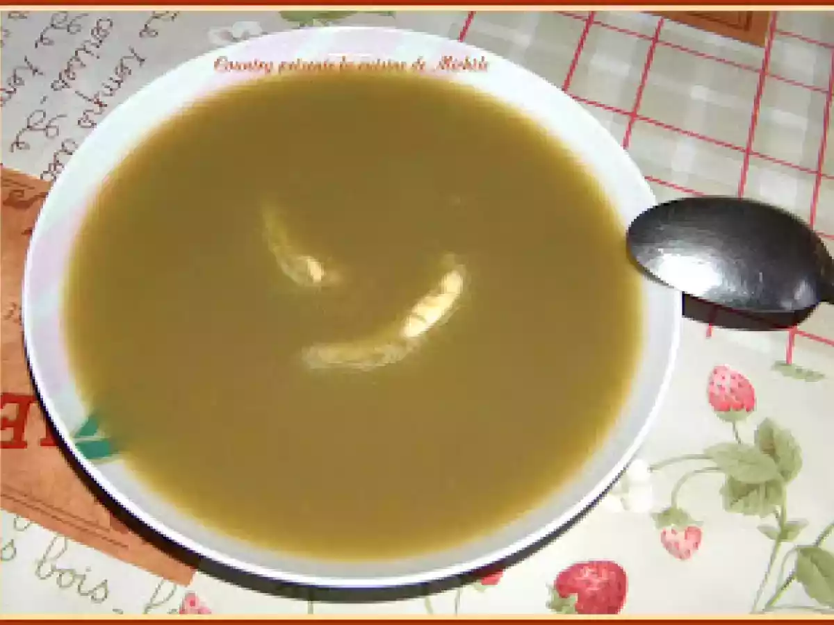 Potage mouliné aux légumes