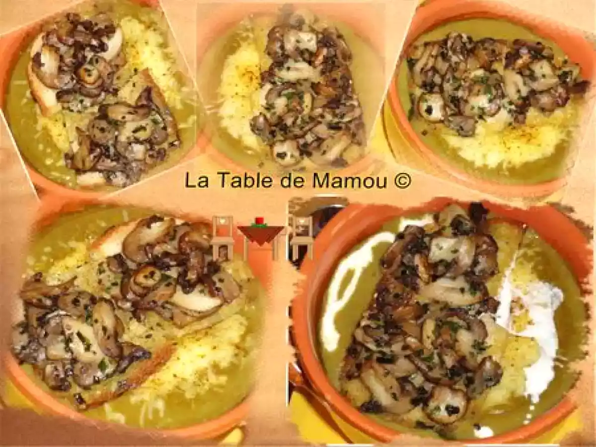 Potage poireaux, cèpes et kiri - photo 2