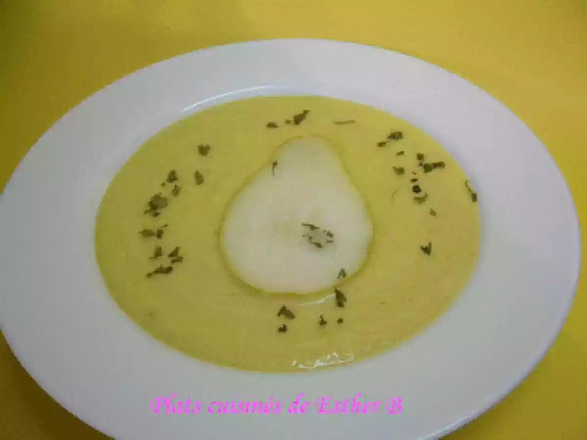 Potage poires et poireaux