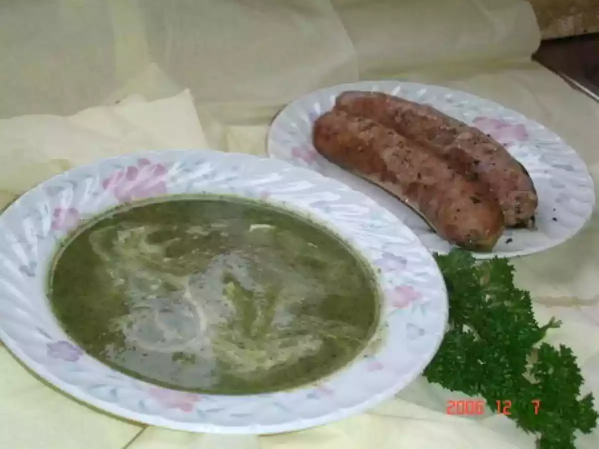 Potage vert aux sept légumes