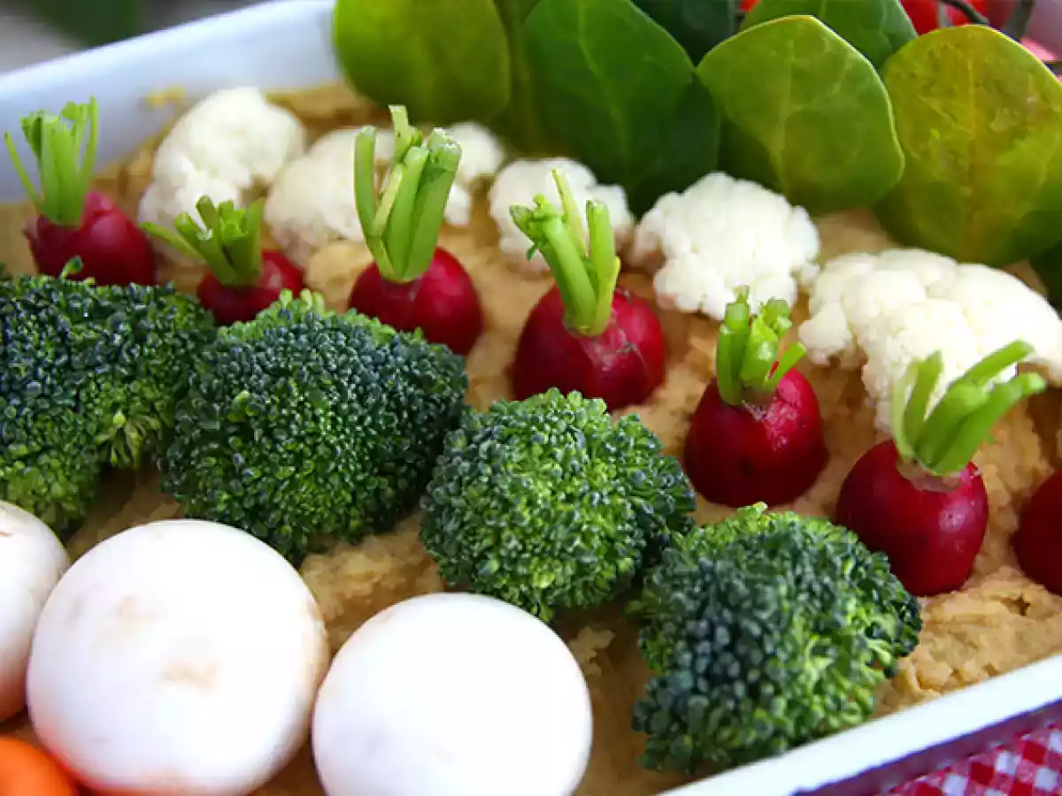 Potager pour l'apéritif (houmous et petits légumes) - photo 6