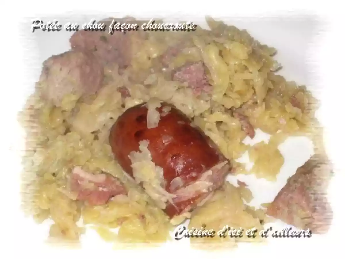 Potée de chou façon choucroute