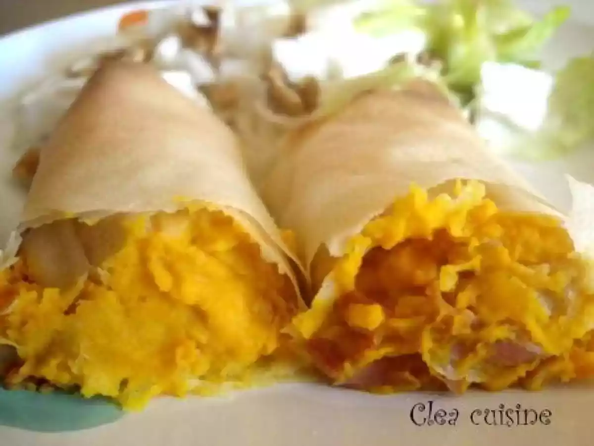 Potimarron version bricks paysannes