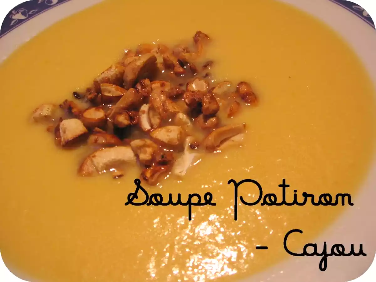 Potiron et noix de cajou pour une soupe de rentrée