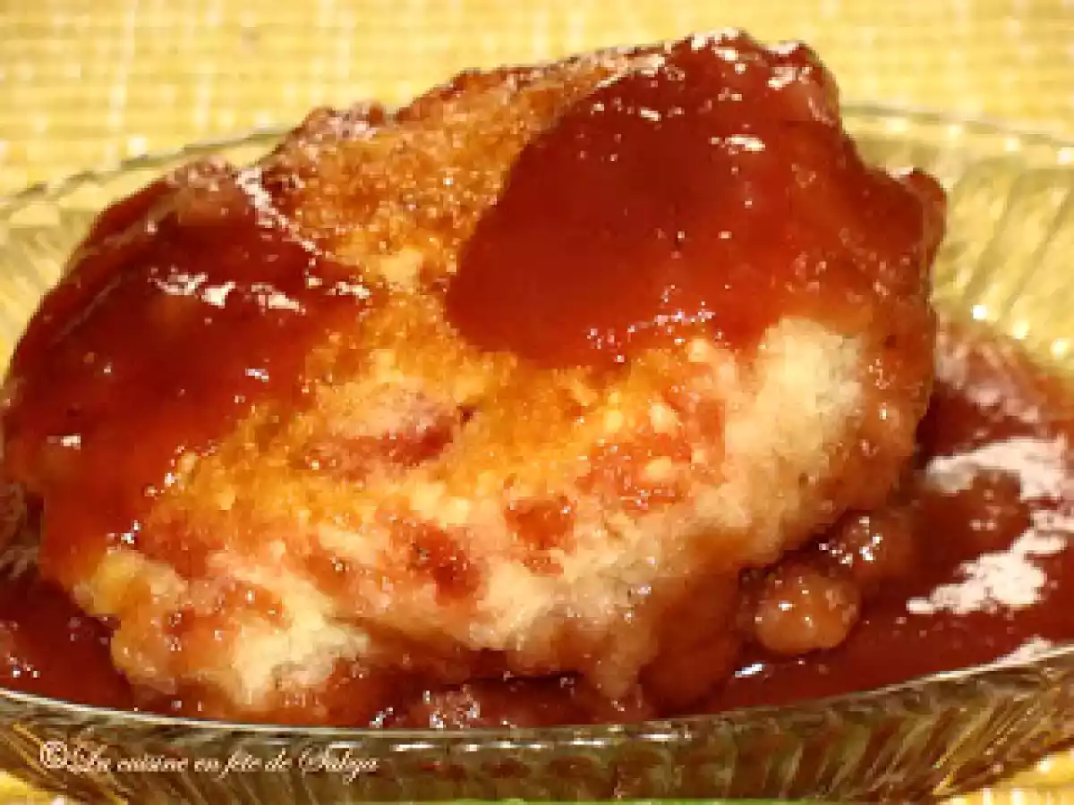 Pouding à la Rhubarbe, Érable et Fraise