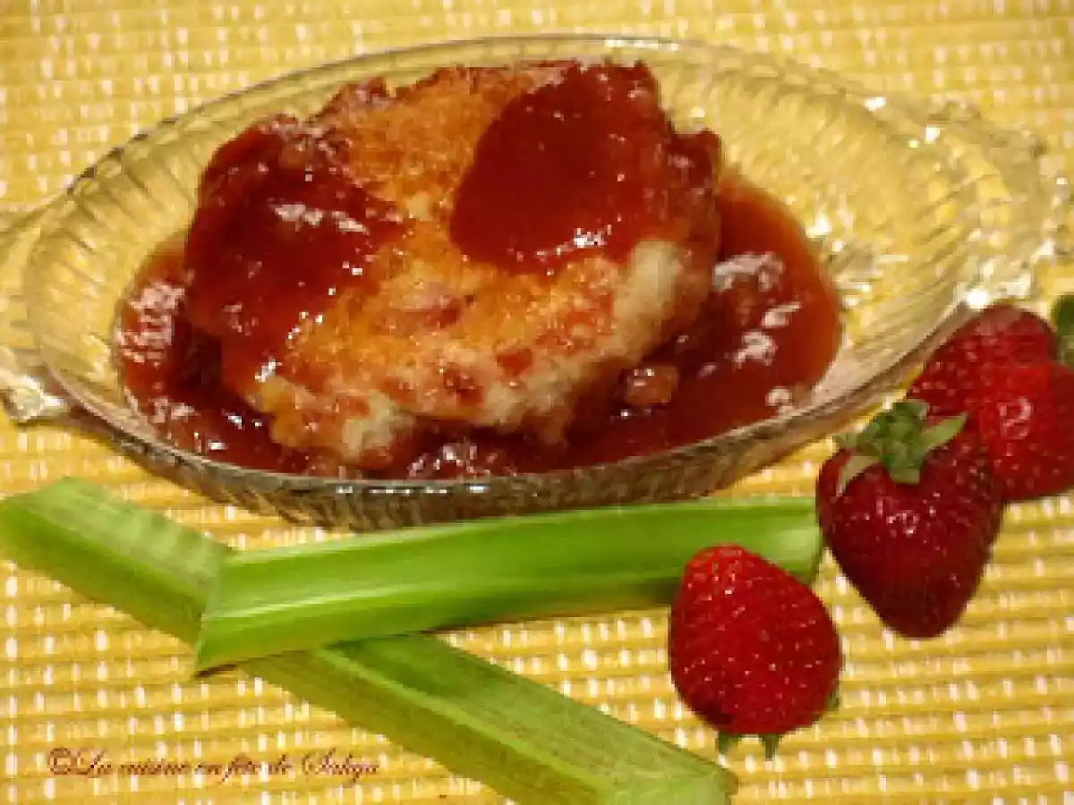 Pouding à la Rhubarbe, Érable et Fraise - photo 2