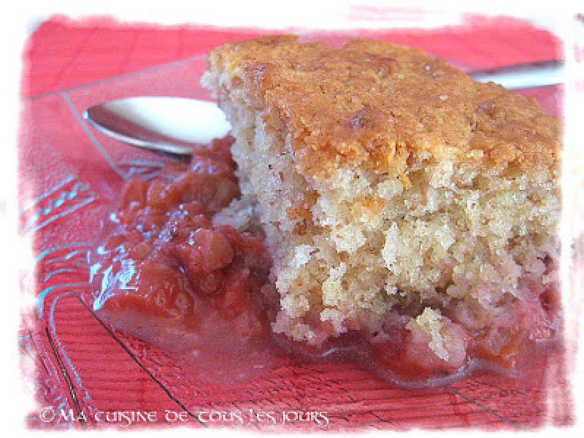 Pouding à la rhubarbe et aux fraises, Recette Ptitchef