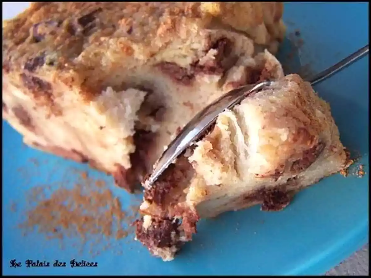 Pouding au pain à la banane et aux pépites de chocolat - photo 4