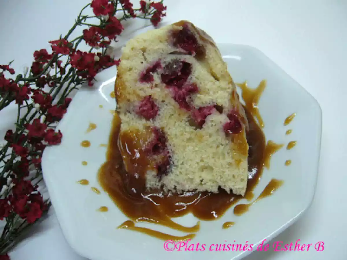 Pouding aux canneberges, à la vapeur (pour le jeu des saveurs d'enfance)