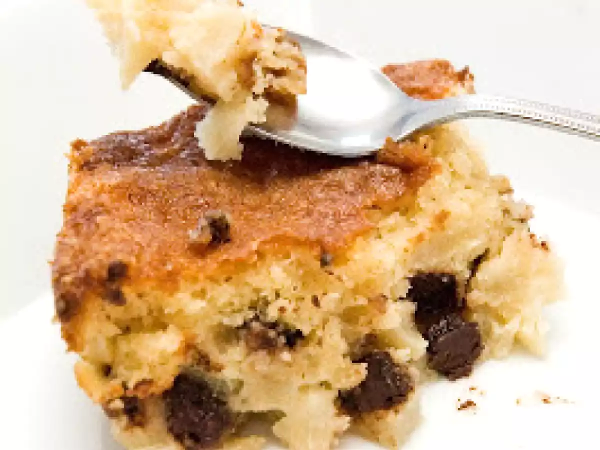 Pouding aux poires et chocolat