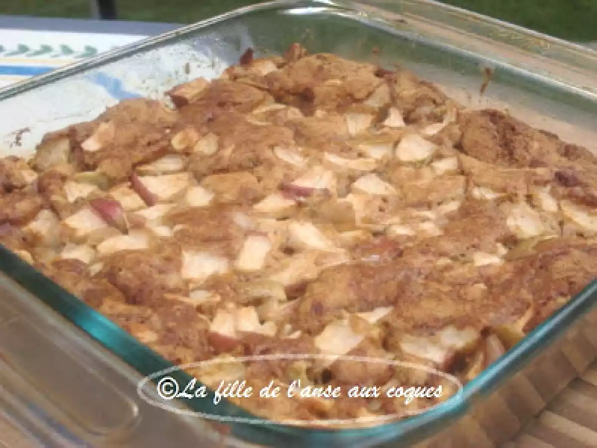 POUDING AUX POMMES À L'ANCIENNE.