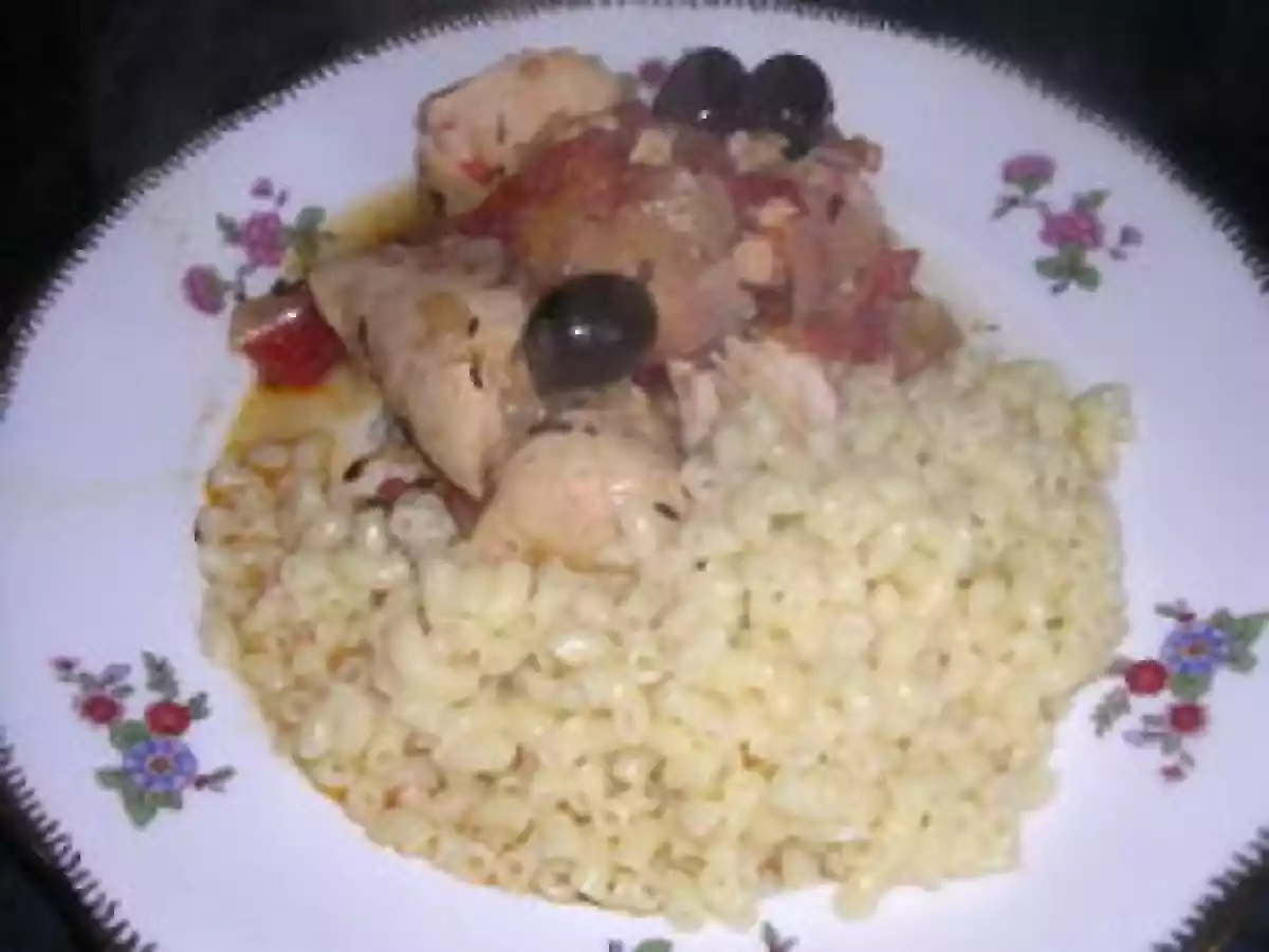 POULET A L'ORANGE ET AUX OLIVES - photo 3