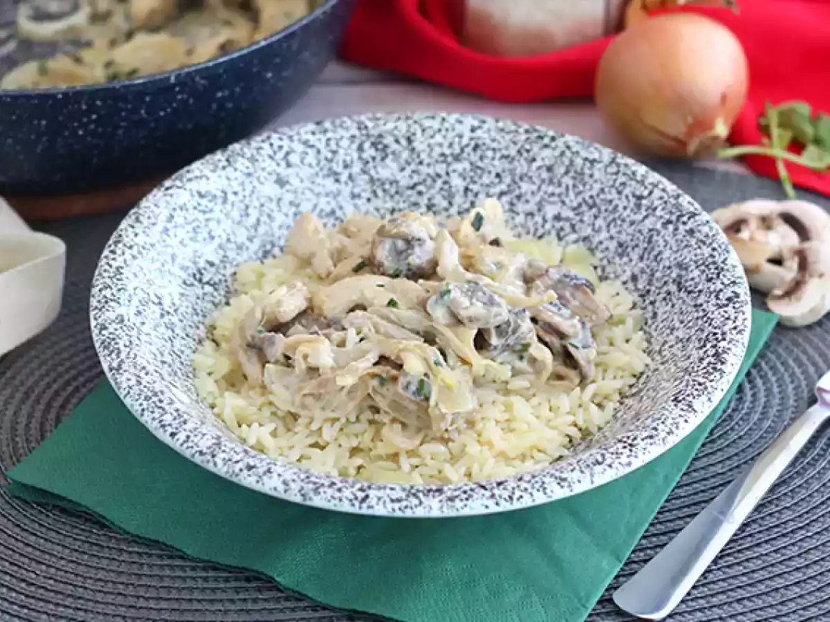 Poulet à la crème et aux champignons - photo 3