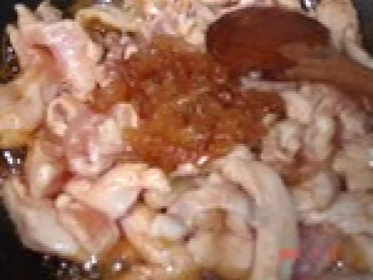 Poulet au caramel/gingembre et sa garniture - photo 3