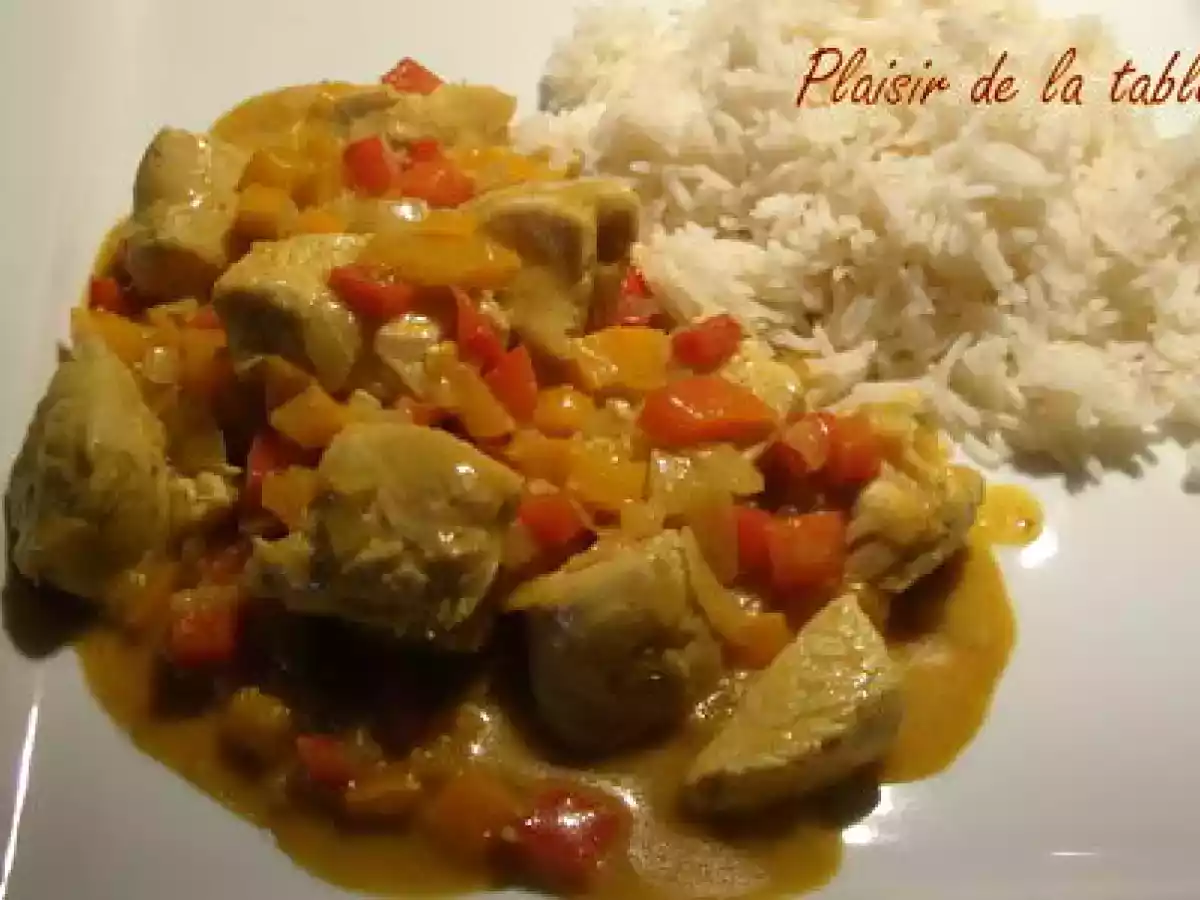 Poulet au curry et au poivron rouge WW - photo 2
