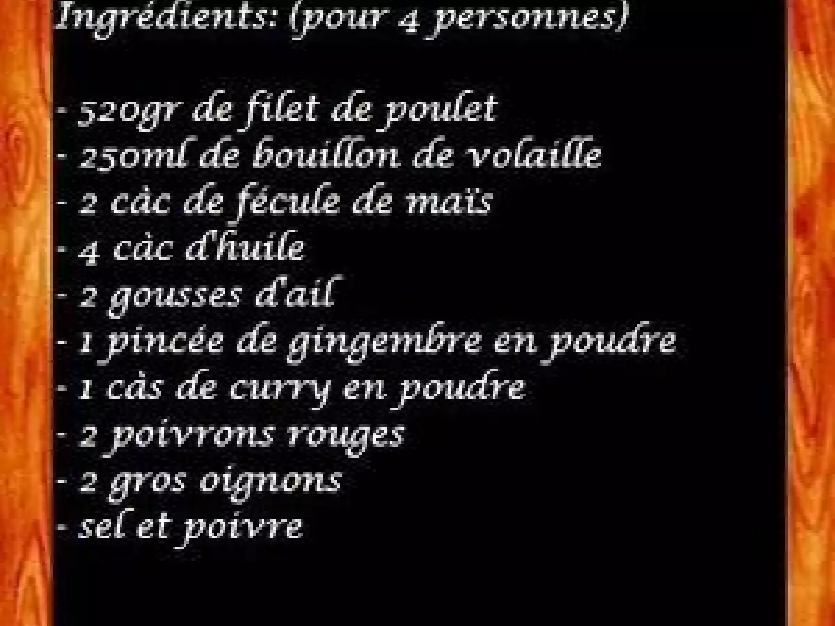 Poulet au curry et au poivron rouge WW - photo 3