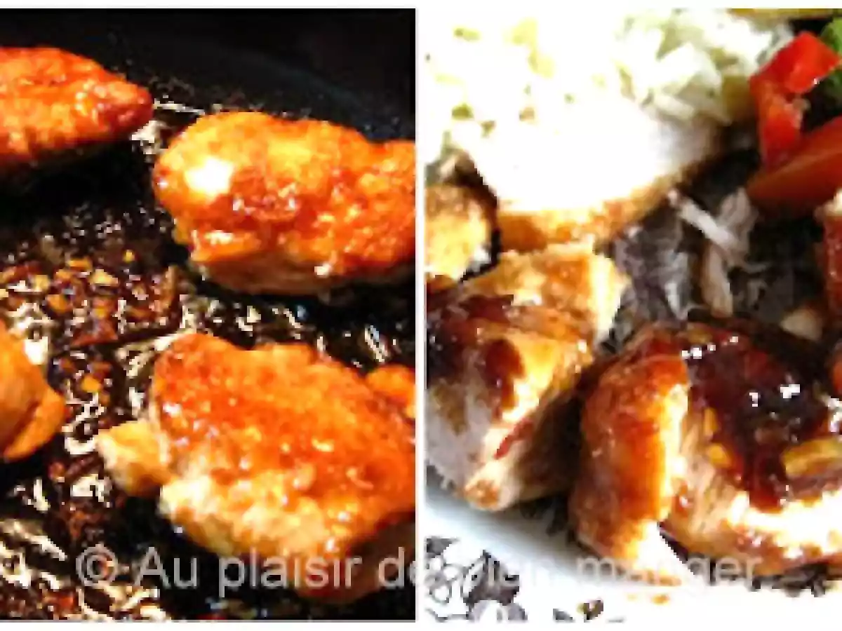 Poulet au gingembre au citron et au sirop d'érable