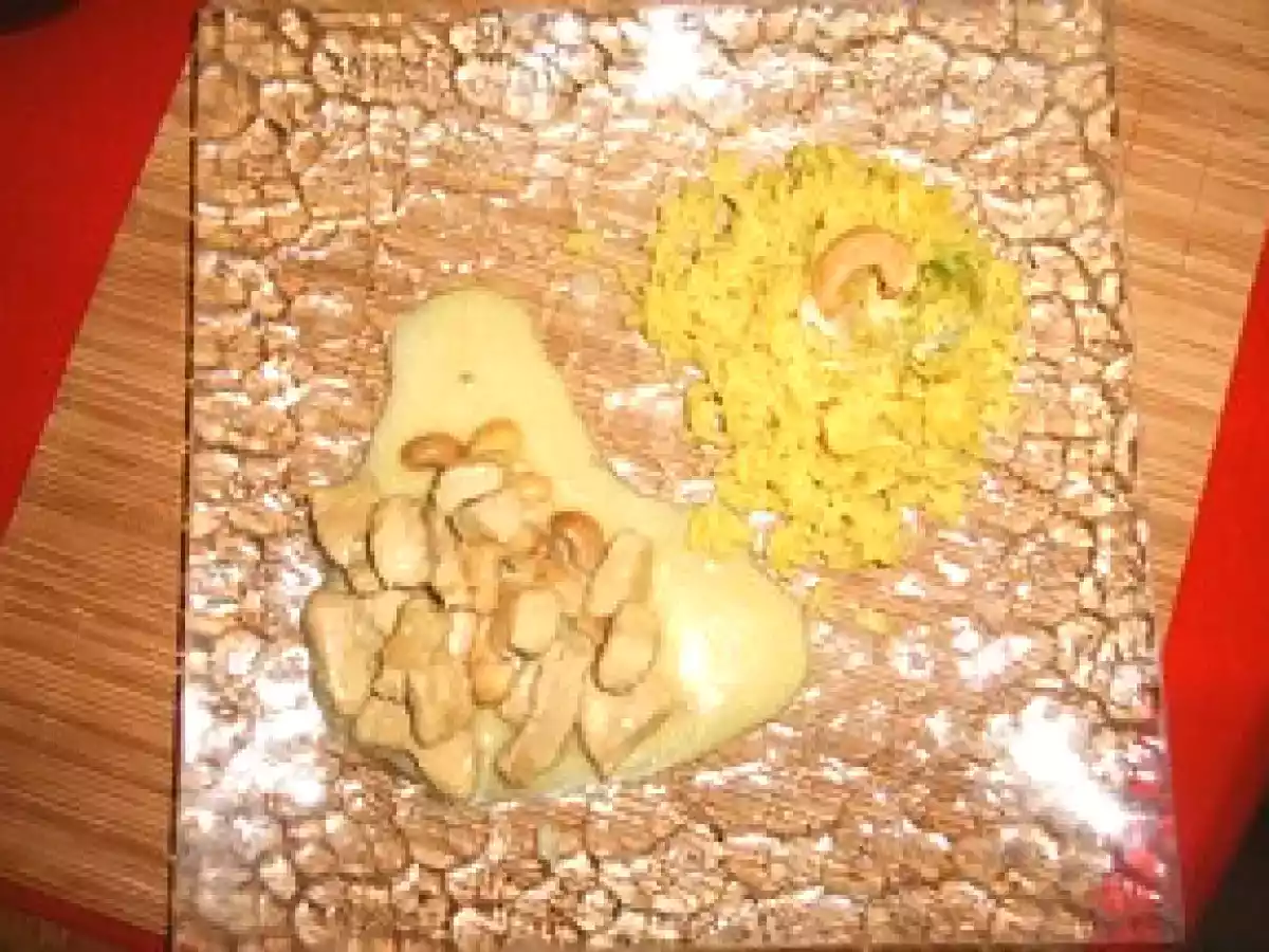 Poulet au lait de coco et noix de cajou