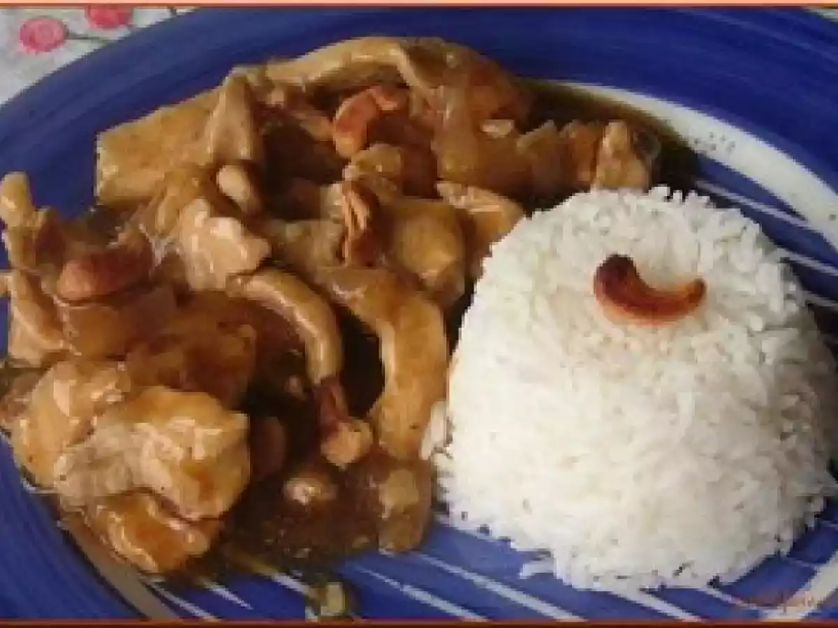 Poulet au miel et aux noix de cajou