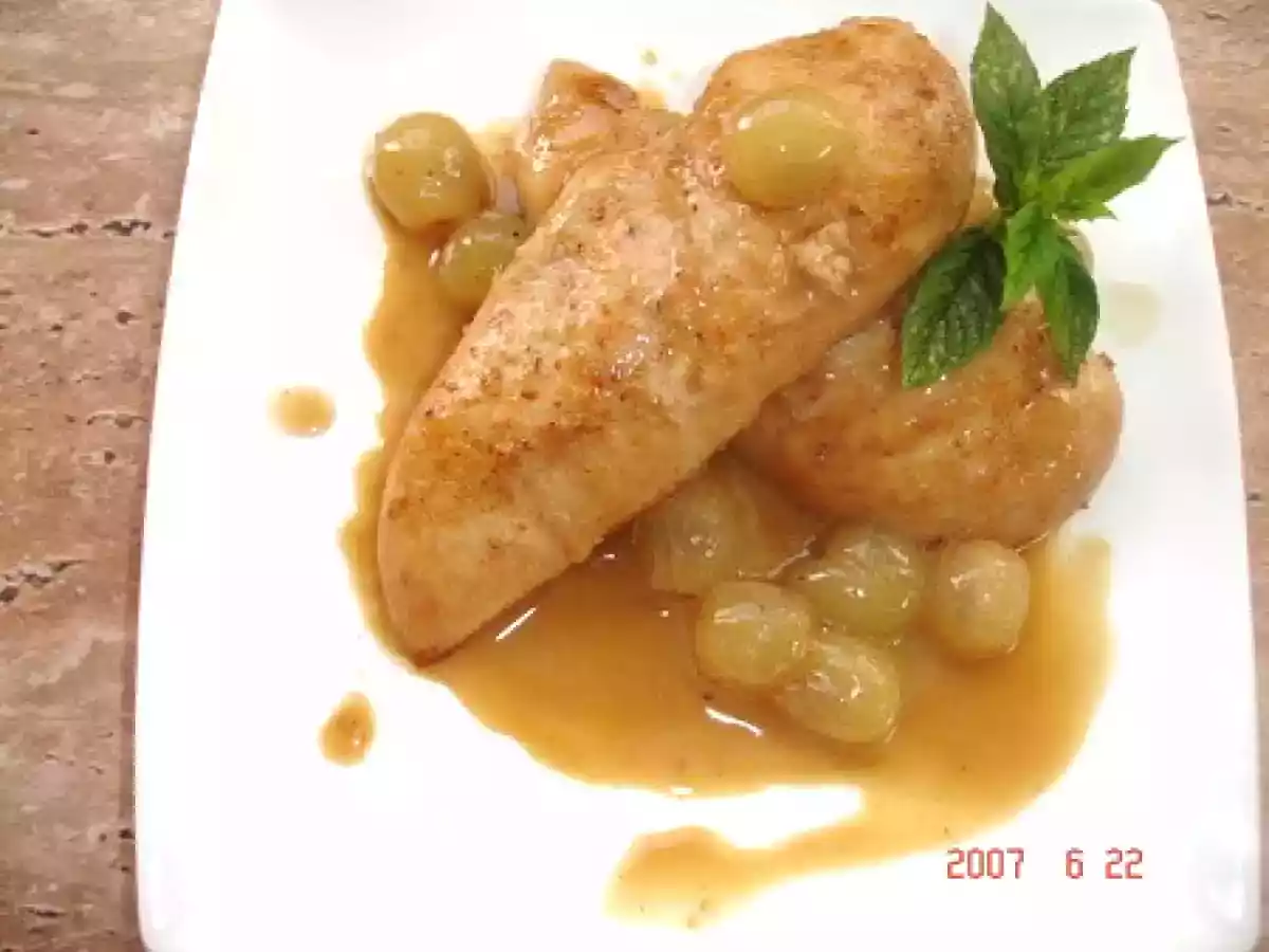 Poulet au pineau des charentes et raisins blancs - photo 4