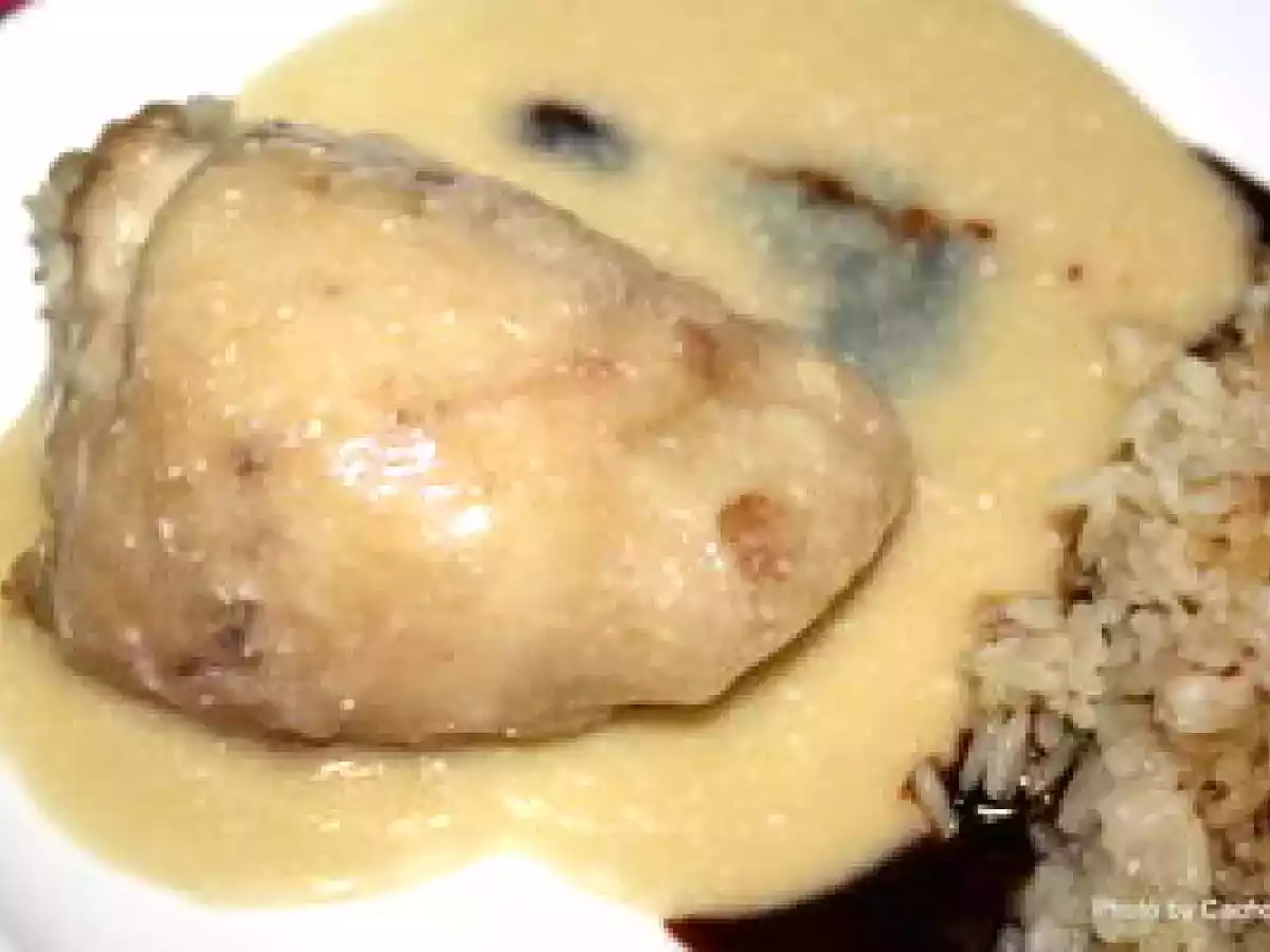 Poulet au riz et sa sauce poulette - photo 2