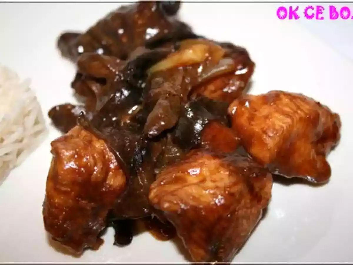 Poulet aux champignons noirs et pousses de bambou - photo 3