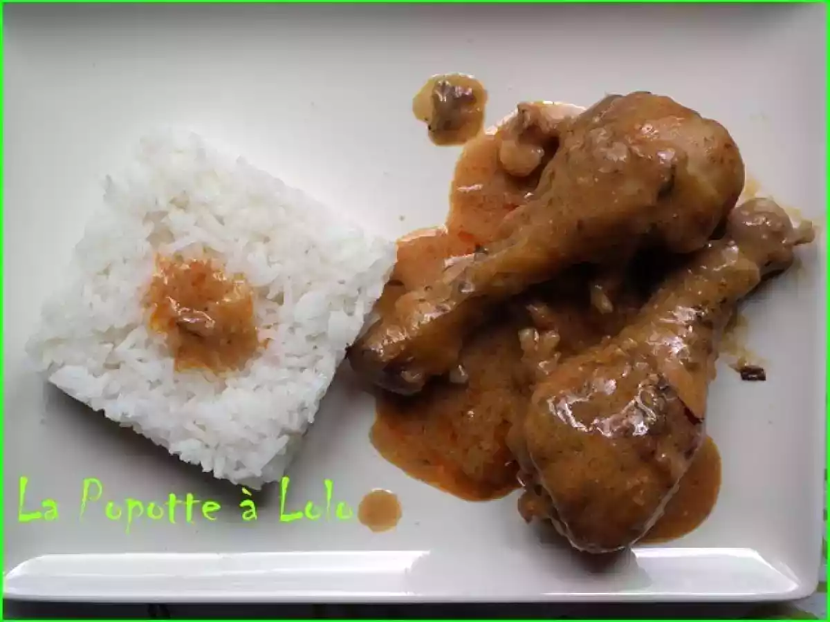 Poulet aux écrevisses au vin de bourgogne