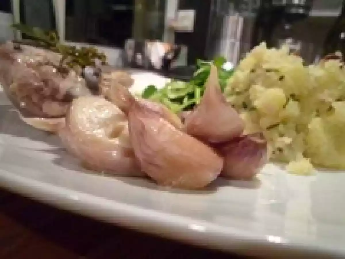 POULET AUX GOUSSES D'AIL ET SON ECRASE DE POMMES DE TERRE..... - photo 4