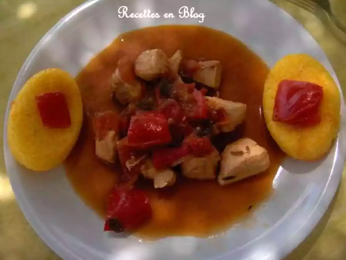 POULET AUX LEGUMES DU SOLEIL ET SA POLENTA - photo 2