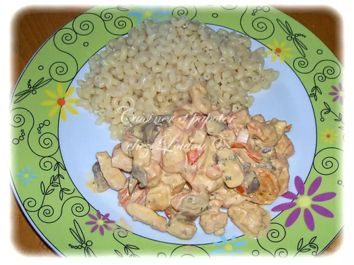 Poulet aux légumes et au Philadelphia ail et fines herbes