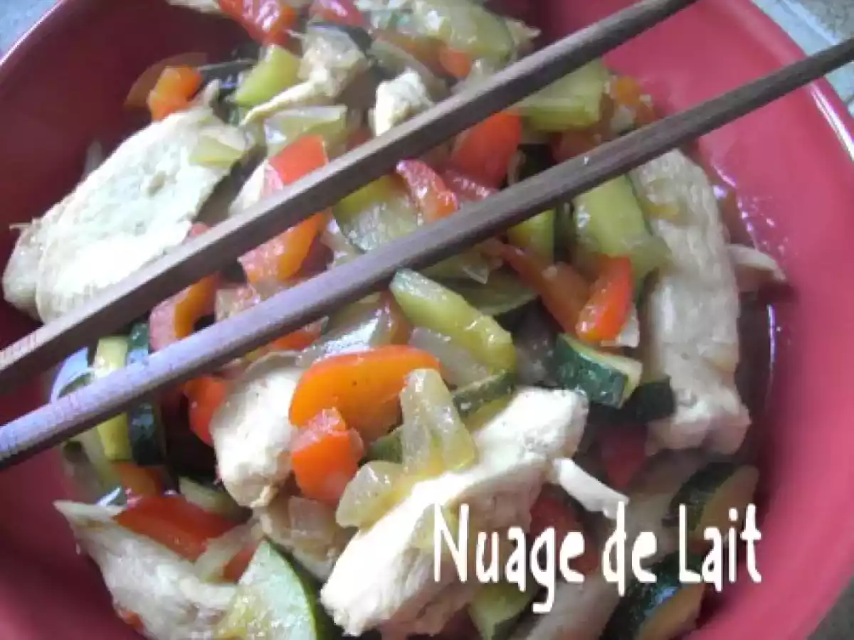 Poulet aux Légumes façon Asiatique (recette light)