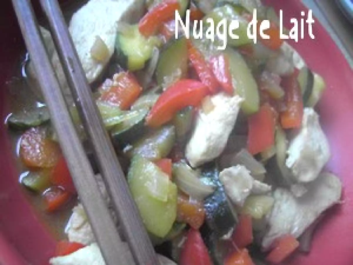 Poulet aux Légumes façon Asiatique (recette light) - photo 2