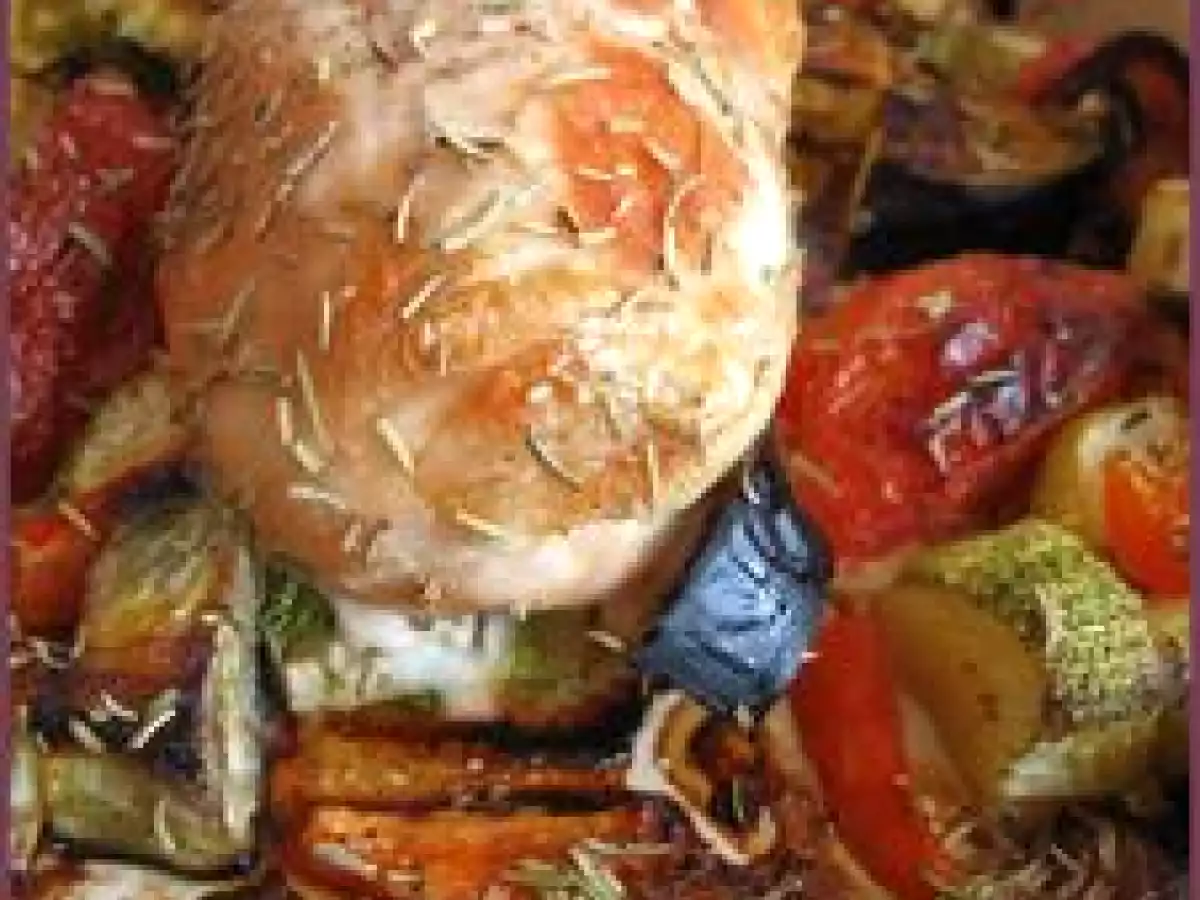 Poulet aux légumes méditerranéens, du pur bonheur tout en légèreté...