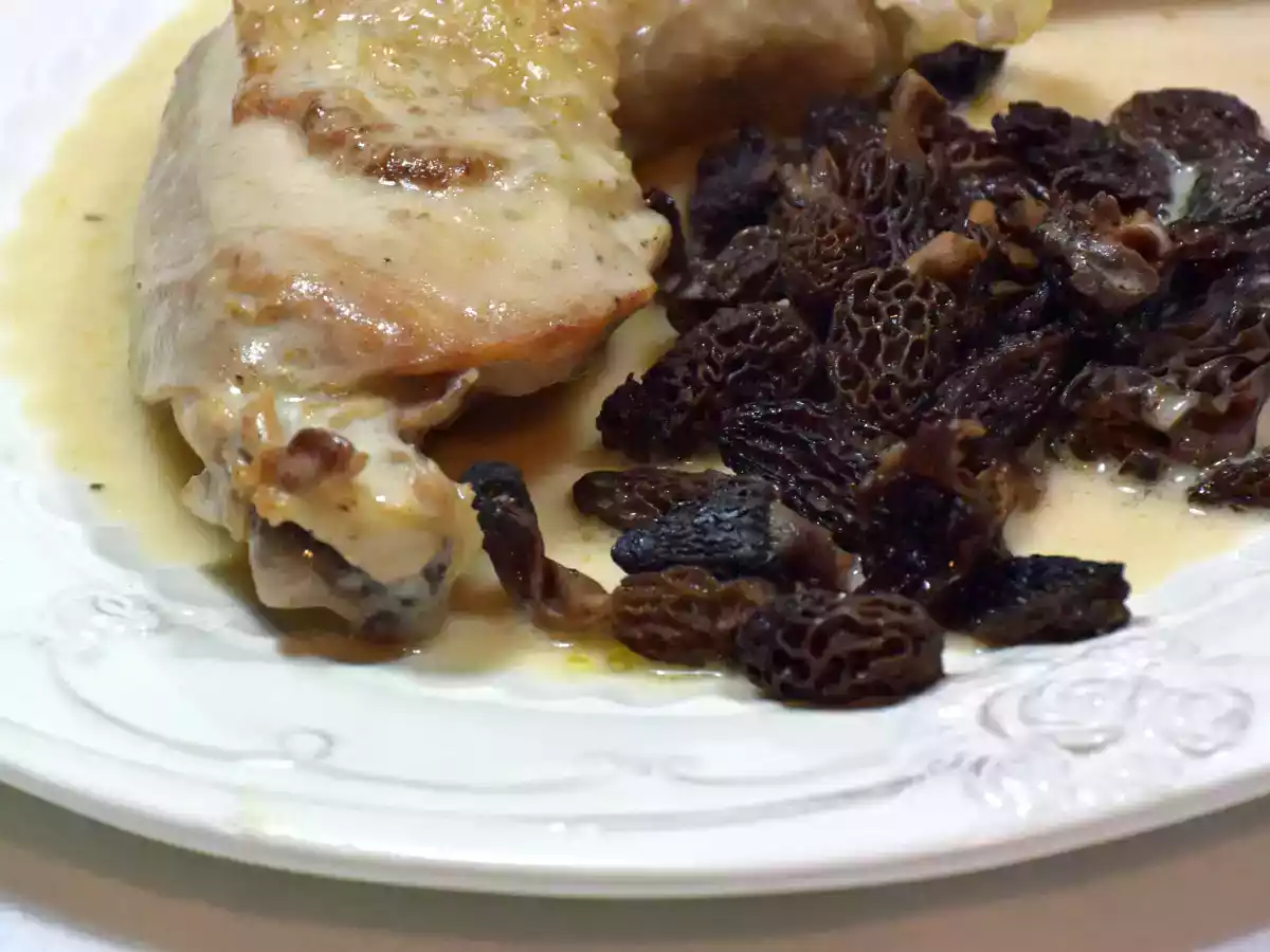 Poulet aux morilles