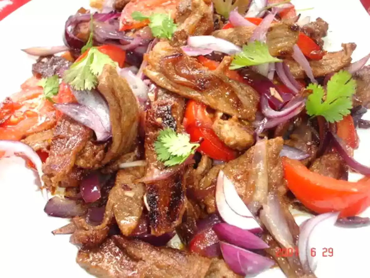 Poulet aux noix de cajou ( chinois) et boeuf aux oignons + photos de Talia - photo 2