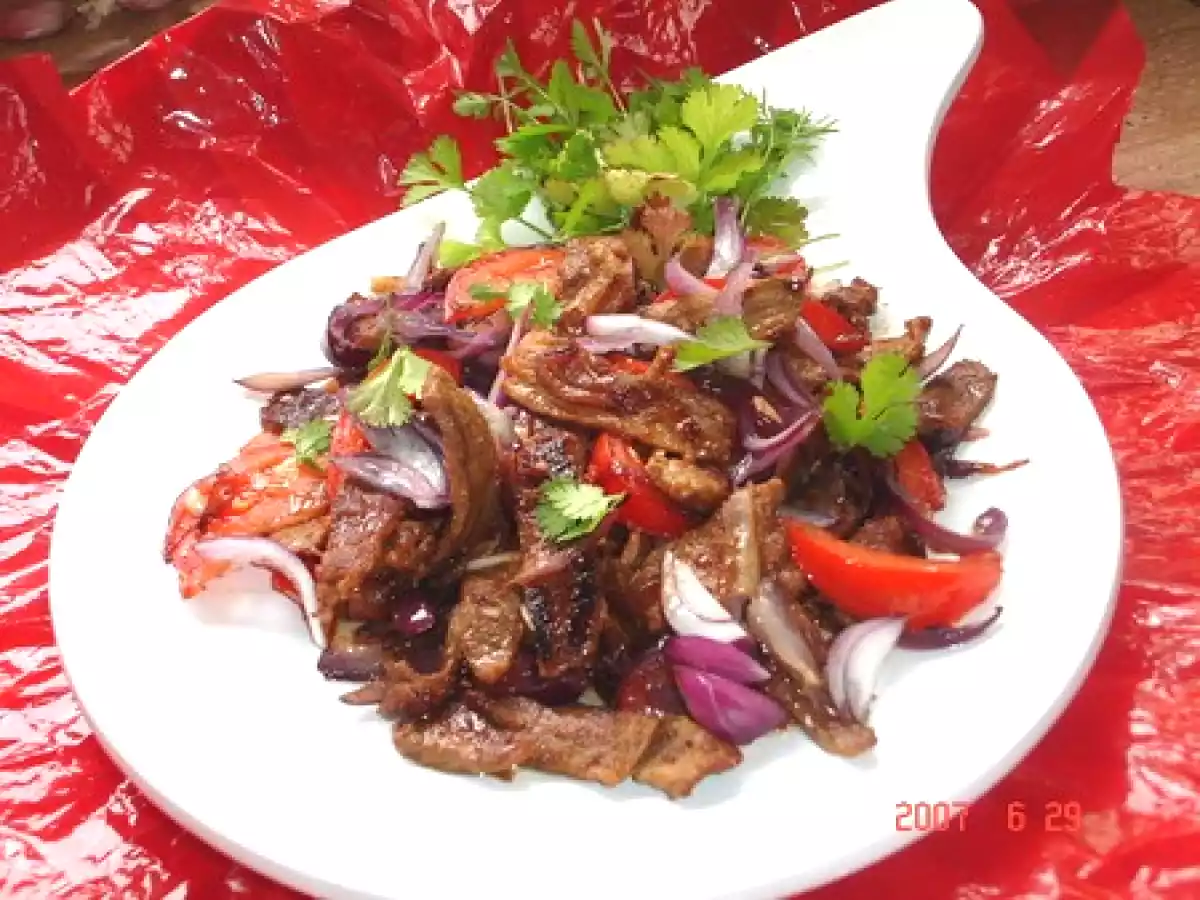 Poulet aux noix de cajou ( chinois) et boeuf aux oignons + photos de Talia - photo 4