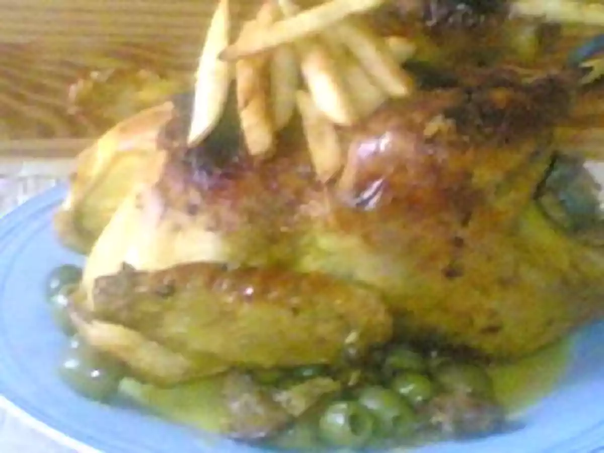 Poulet aux olives parfumé aux epices