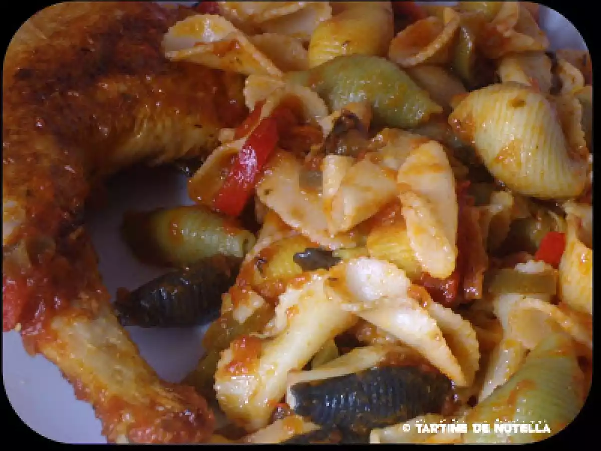 Poulet basquaise et ses pâtes multicolores - photo 2