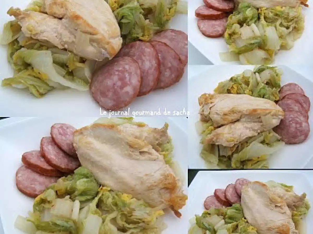 Poulet braisé au chou et à la Montbéliard - photo 3