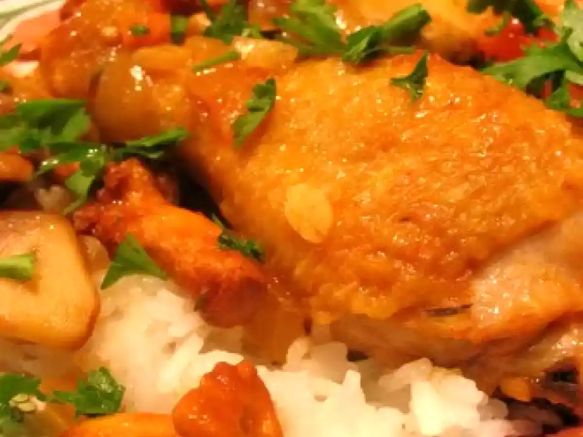 Poulet chasseur à ma façon, aux cèpes!